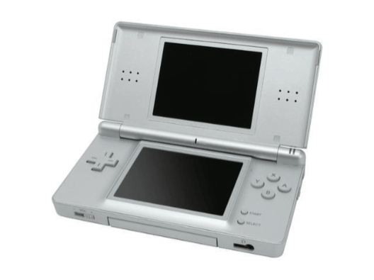 Metallic Silver Nintendo DS Lite box art for Nintendo DS